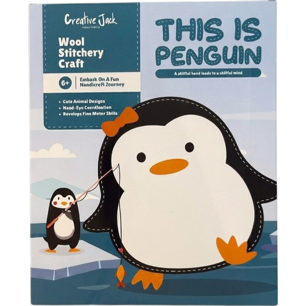 This is Penguin Wool Stitchery DIY Kit
