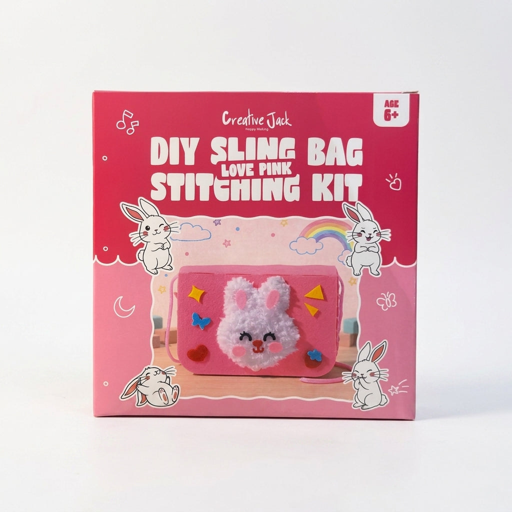 Love Pink Sling Bag Stitching Kit