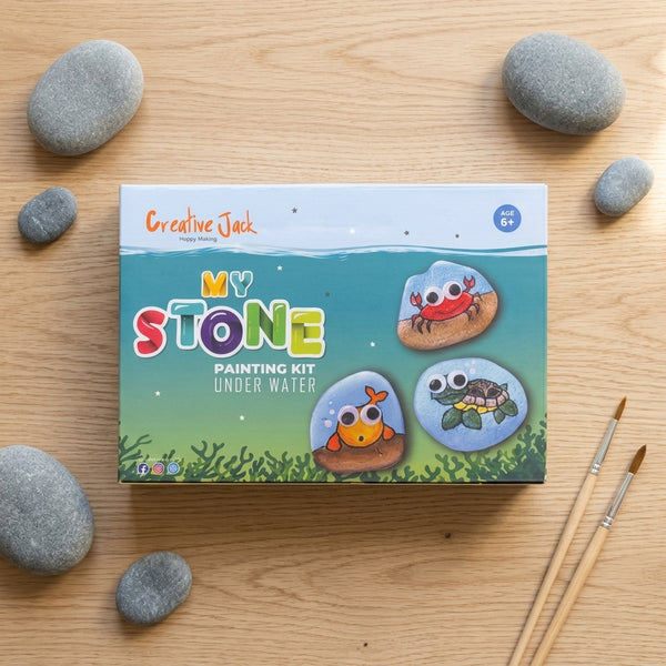 My Stone Painting Kit - Under Water  | Rock Art Set | DIY Art Kit India