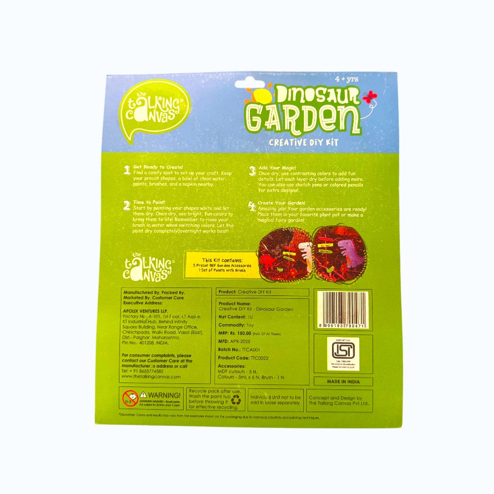 Dinosaur Garden Creative DIY Craft Kit for Kids Age 4+