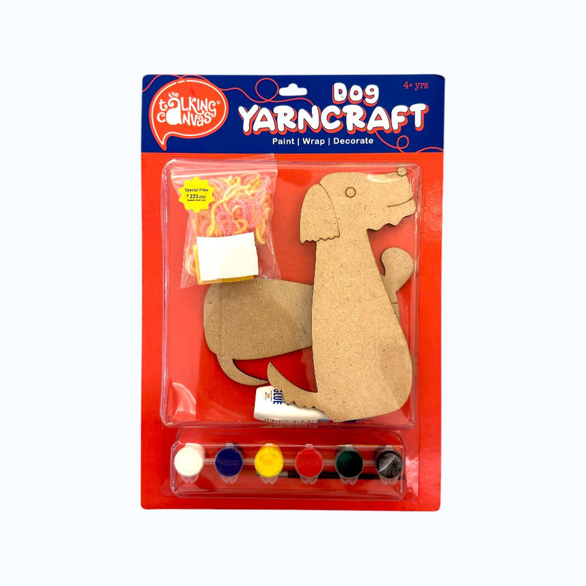 Dog YarnCraft Kit Paint Wrap Decorate Craft Kit