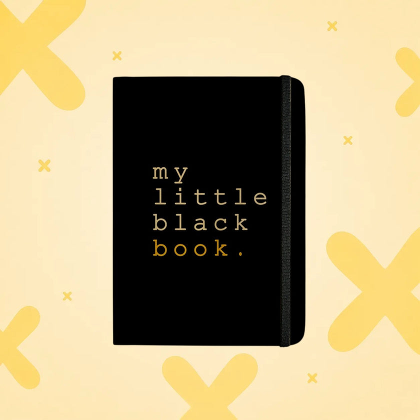 MY LITTLE BLACK BOOK Handcrafted Diary | Mooch | A5 & A6