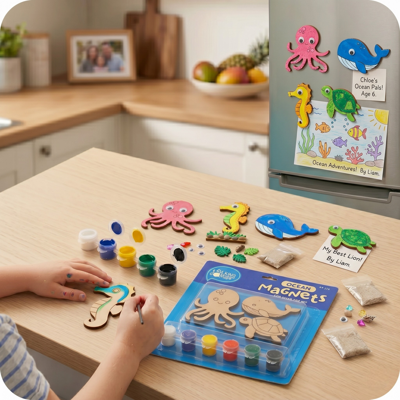 Paint &amp; Craft Your Own Ocean Magnets