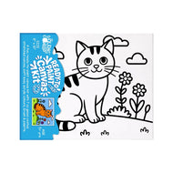 Ready to Paint Canvas Kit Cat 8x10 Inch for Kids Age 5+