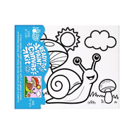Ready to Paint Canvas Kit Snail 8x10 Inch for Kids Age 5+