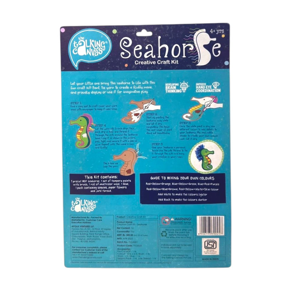 Seahorse Creative Craft Kit for Kids Age 4+