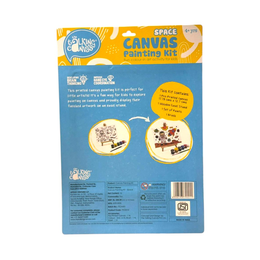 Space Canvas Painting Kit for Kids Age 4+