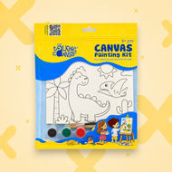 Dinosaur Canvas Painting Kit for Kids | Canvas Art Set | Age 4+