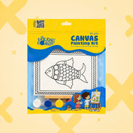 Madhubani Fish Canvas Wall Art DIY Kit