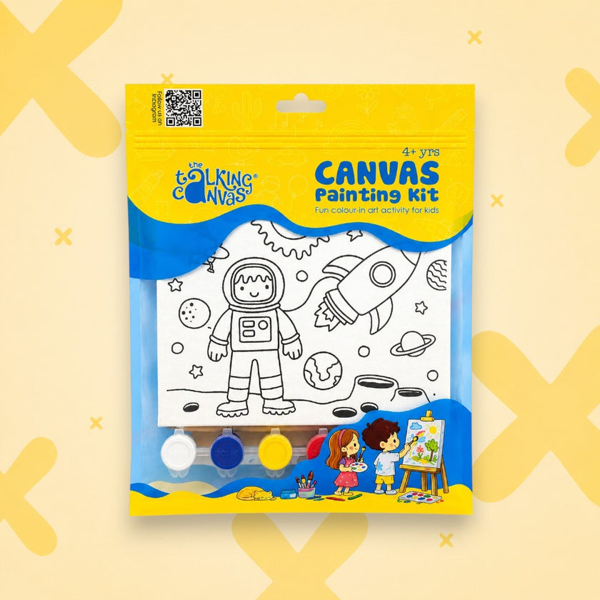 Space Canvas Painting Kit for Kids | Canvas Art Set | Age 4+