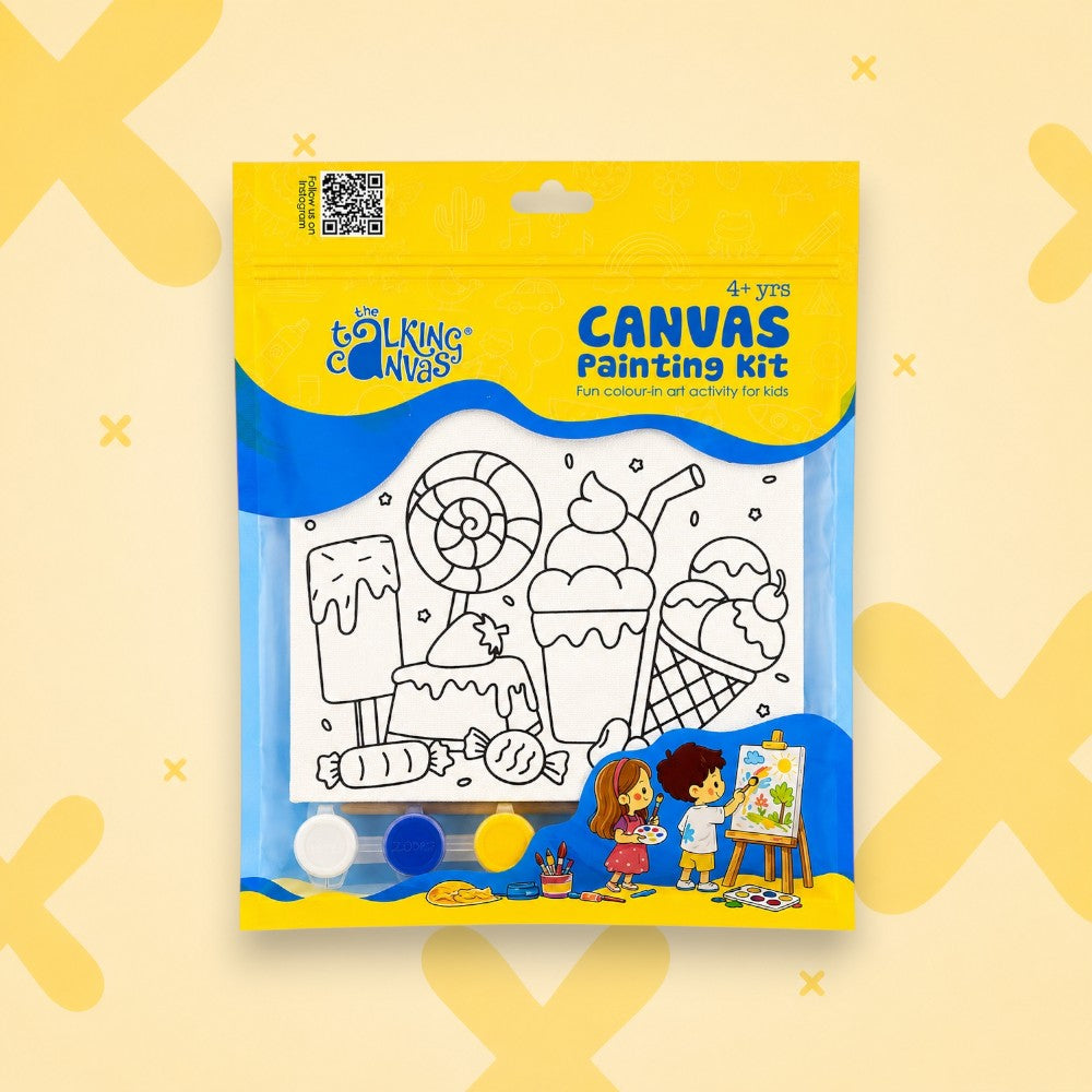 Sweet Treat Canvas Painting Kit for Kids | Canvas Art Kit | Age 4+