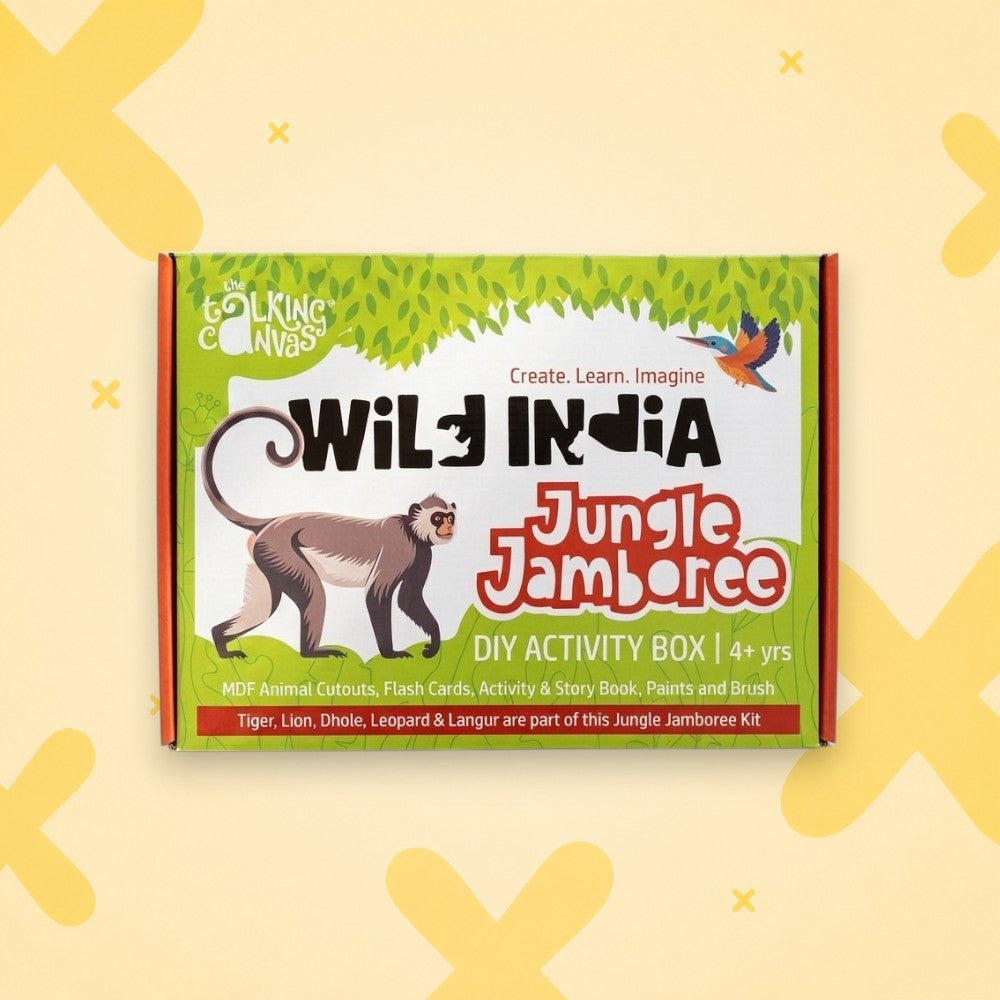 Wild India Jungle Jamboree DIY Kit | Kids Art Kit Age 4+