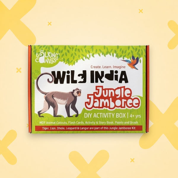 Wild India Jungle Jamboree DIY Kit | Kids Art Kit Age 4+